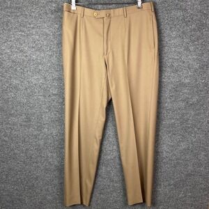 Isaia Men's Tan Dress Pants Slacks Business Casual Career Italian‎ size 54 US 38